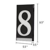 Homidea Backlit LED House Number 8