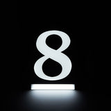 Homidea Backlit LED House Number 8