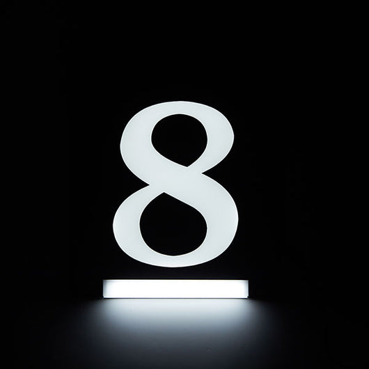 Homidea Backlit LED House Number 8